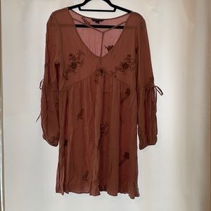 American Eagle Pink Floral Dress